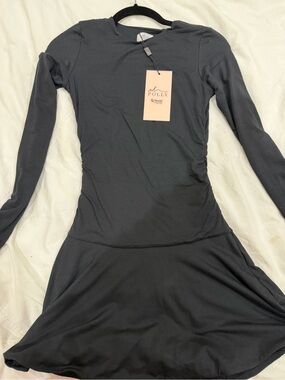 Oh Polly Black Long Sleeve Mini Dress